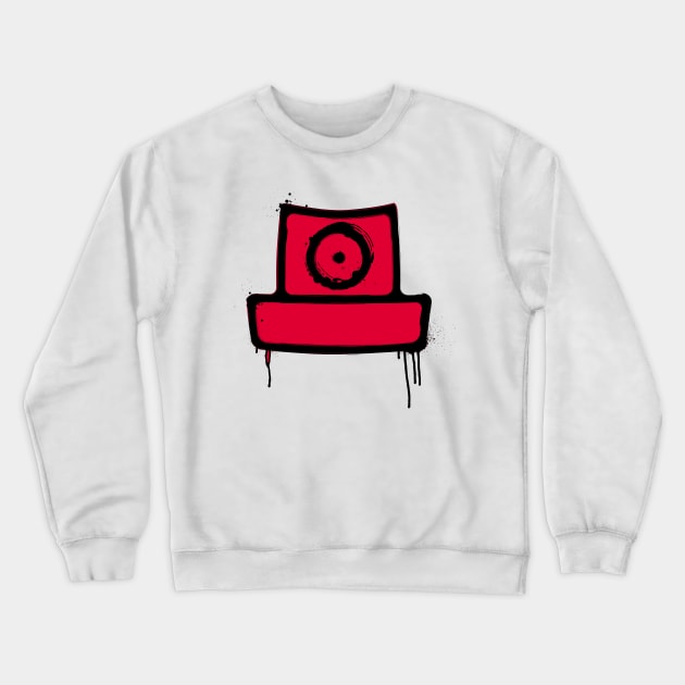 spray can red Crewneck Sweatshirt by manuvila